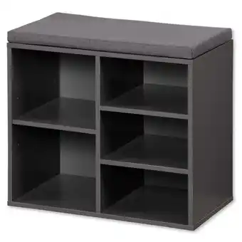 toom Baumarkt Kesper Schuhschrank grau mit Sitzkissen 51,5 x 48 x 29,5 cm Angebot
