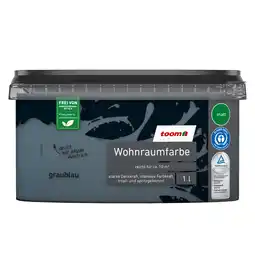 toom Baumarkt toom Wohnraumfarbe graublau matt 1 l Angebot
