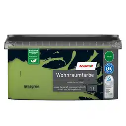 toom Baumarkt toom Wohnraumfarbe grasgrün matt 1 l Angebot