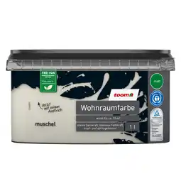 toom Baumarkt toom Wohnraumfarbe 'Muschel' hellbeige matt 1 l Angebot