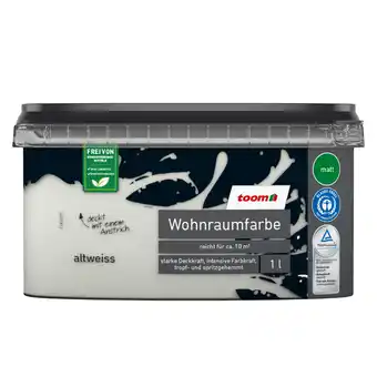 toom Baumarkt toom Wohnraumfarbe altweiß matt 1 l Angebot