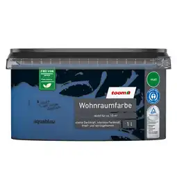 toom Baumarkt toom Wohnraumfarbe aquablau matt 1 l Angebot