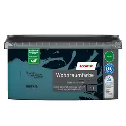toom Baumarkt toom Wohnraumfarbe türkis matt 1 l Angebot