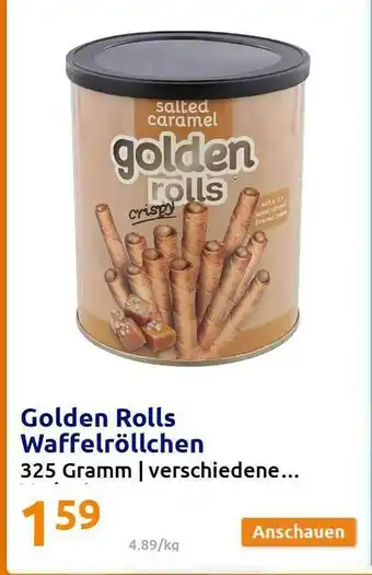 Action Golden Rolls Waffelröllchen Angebot