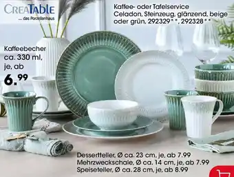 Möbel Martin CREATABLE Kaffee- oder Tafelservice Angebot