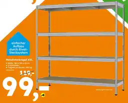 Globus Baumarkt Metallsteckregal XXL Angebot