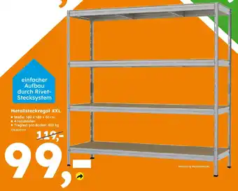 Globus Baumarkt Metallsteckregal XXL Angebot