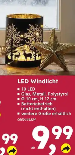 Globus Baumarkt LED Windlicht Angebot