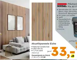 Globus Baumarkt Akustikpaneele Eiche Angebot