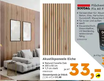 Globus Baumarkt Akustikpaneele Eiche Angebot
