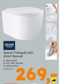 Globus Baumarkt GROHE Wand-Tiefspül-WC Start Round Angebot