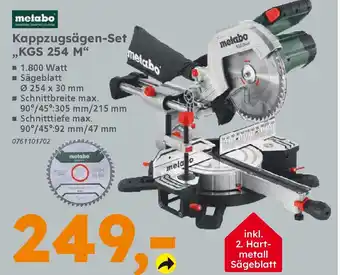 Globus Baumarkt metabo Kappzugsägen-Set „KGS 254 M❝ Angebot