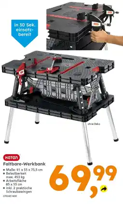 Globus Baumarkt keter Faltbare-Werkbank Angebot