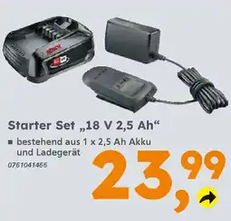Globus Baumarkt BOSCH Starter Set „,18 V 2,5 Ah❝ Angebot