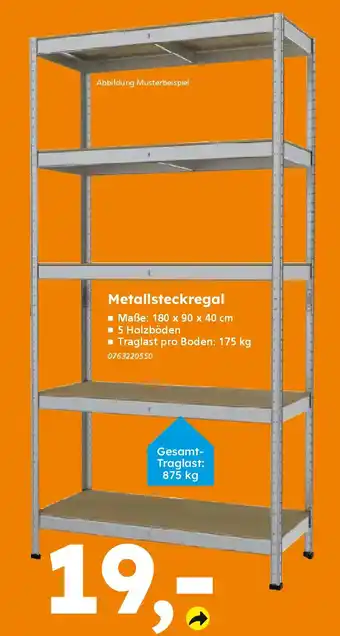 Globus Baumarkt Metallsteckregal Angebot