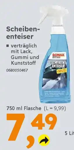 Globus Baumarkt SONAX Scheibenenteiser Angebot