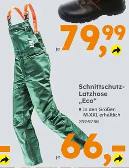 Globus Baumarkt Schnittschutz- Latzhose „Eco" Angebot