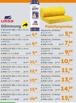 Globus Baumarkt URSA HOME Dämmung Angebot