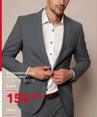 Peek & Cloppenburg Hamburg CLUB OF GENTS Baukastenanzug Sakko Angebot