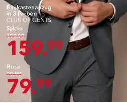 Peek & Cloppenburg Hamburg CLUB OF GENTS Baukastenanzug Hose Angebot