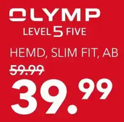 Peek & Cloppenburg Hamburg OLYMP LEVEL 5 FIVE HEMD, SLIM FIT Angebot