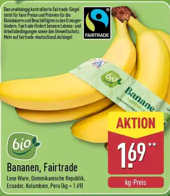 Aldi Nord Bananen, Fairtrade Angebot