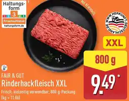 Aldi Nord FAIR & GUT Rinderhackfleisch XXL Angebot