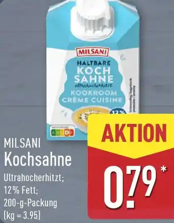 Aldi Nord MILSANI Kochsahne Angebot