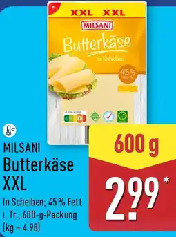Aldi Nord MILSANI Butterkäse XXL Angebot