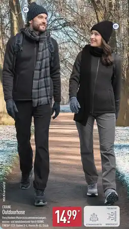Aldi Nord CRANE Outdoorhose Angebot