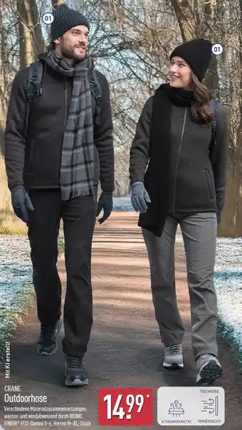 Aldi Nord CRANE Outdoorhose Angebot