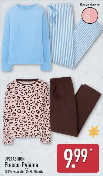 Aldi Nord UP2FASHION Fleece-Pyjama Angebot