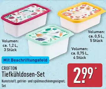 Aldi Nord CROFTON Tiefkühldosen-Set Angebot