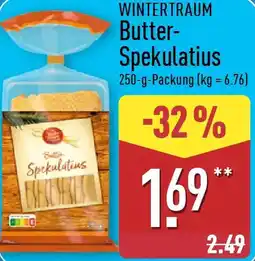 Aldi Nord WINTERTRAUM Butter Spekulatius Angebot