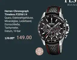 Globus Festina herren-chronograph timeless f20561/4 Angebot