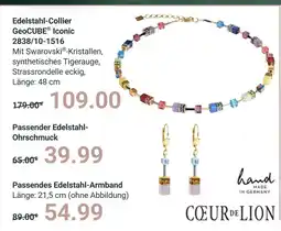 Globus Coeur de lion edelstahl-collier geocube iconic 2838/10-1516 Angebot