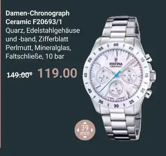 Globus Festina damen-chronograph ceramic f20693/1 Angebot