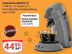 Globus Senseo padautomat hd6553/70 Angebot