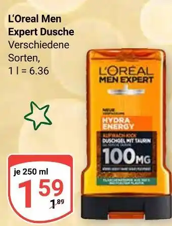 Globus L'oreal men expert dusche Angebot
