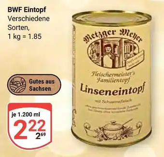 Globus Metzger meyer linseneintopf Angebot
