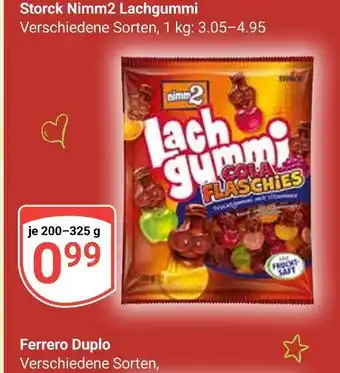Globus Storck nimm2 lachgummi Angebot