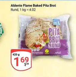 Globus Aldente flame baked pita brot Angebot