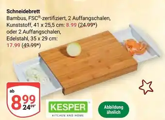 Globus Kesper schneidebrett bambus Angebot