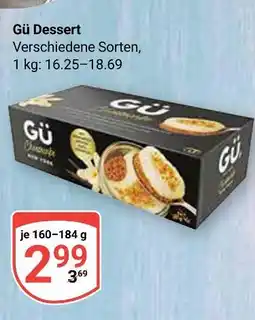 Globus Gü dessert Angebot