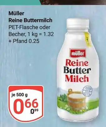 Globus Müller reine buttermilch Angebot