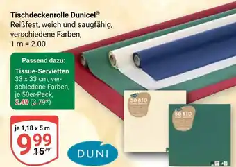 Globus Duni tischdeckenrolle dunicel Angebot