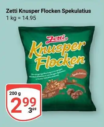 Globus Zetti knusper flocken spekulatius Angebot