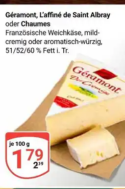 Globus Géramont l’affiné de saint albray Angebot