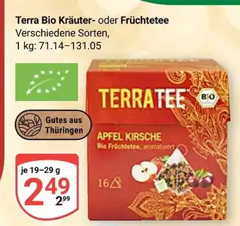 Globus Terra tee bio kräutertee Angebot