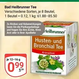 Globus Bad heilbrunner husten- und bronchial tee Angebot